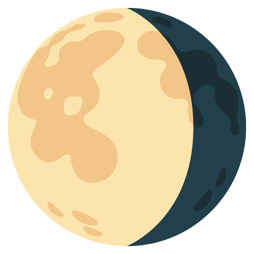 luna gibbosa calante