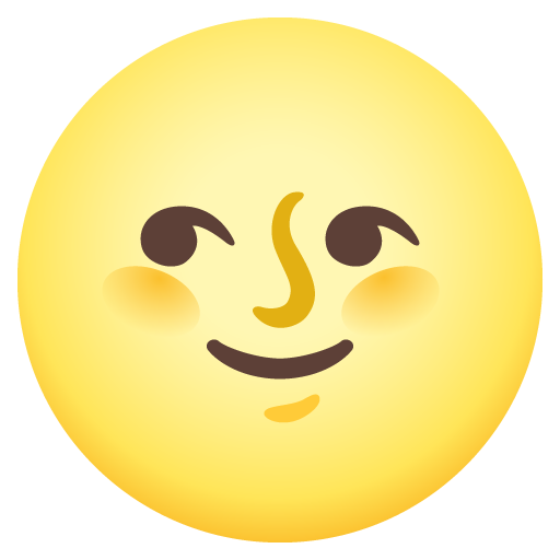 faccina luna piena