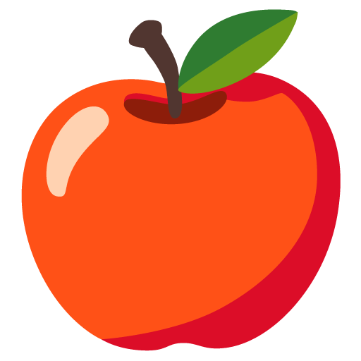 red apple