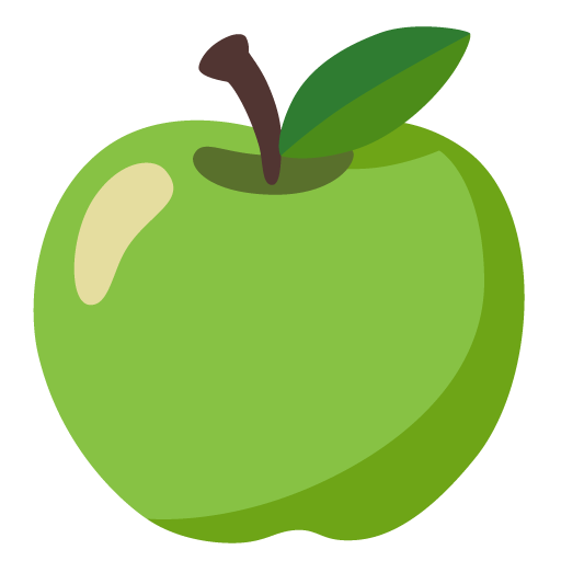 grønt æble