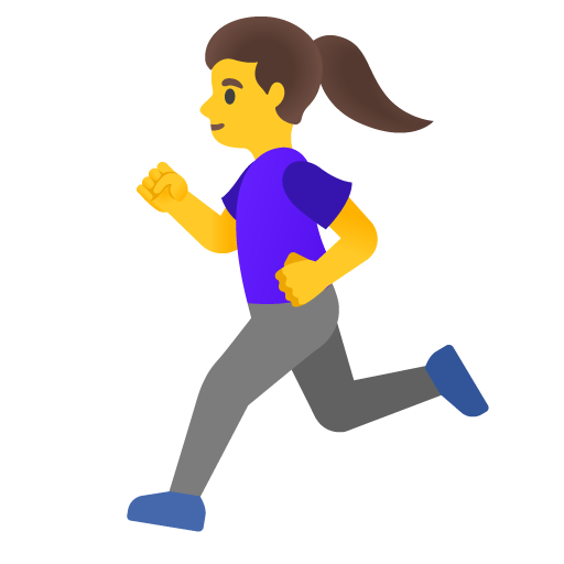 donna che corre