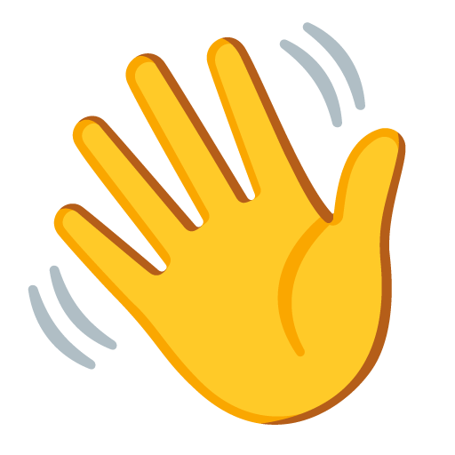 mano che saluta
