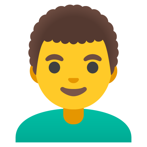 uomo: capelli ricci