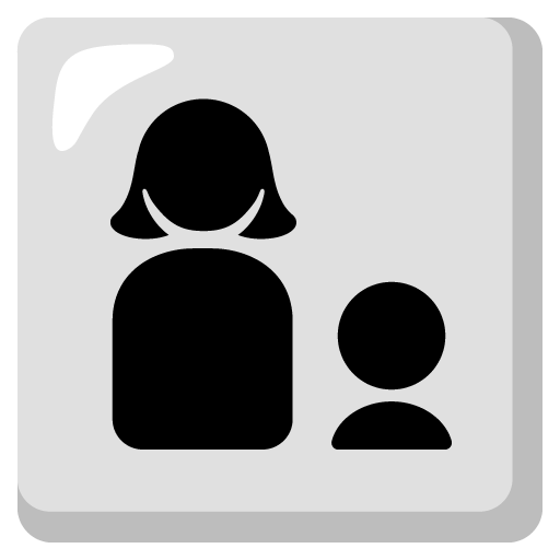 familie: kvinde og dreng