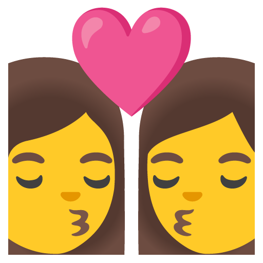 bacio tra coppia: donna e donna