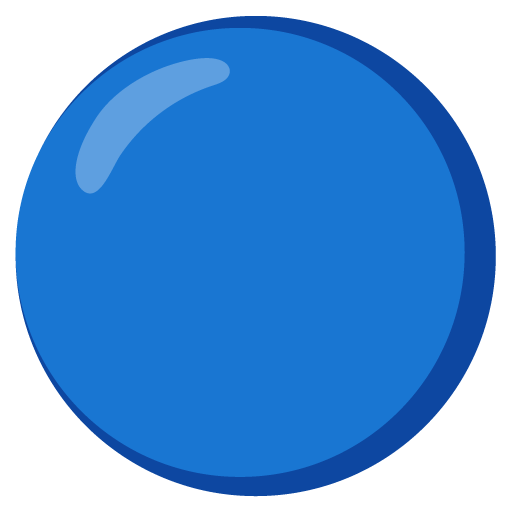 blå cirkel