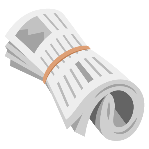zusammengerollte Zeitung