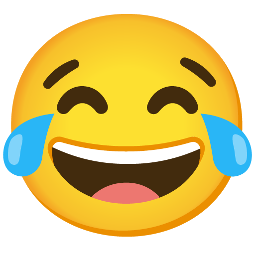기쁨의 눈물을 흘리는 얼굴