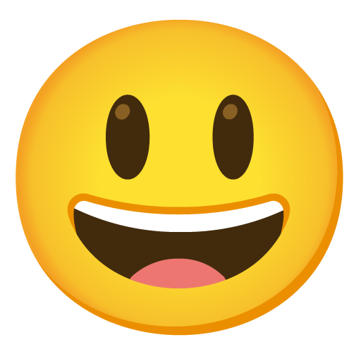 grinning face with big eyes