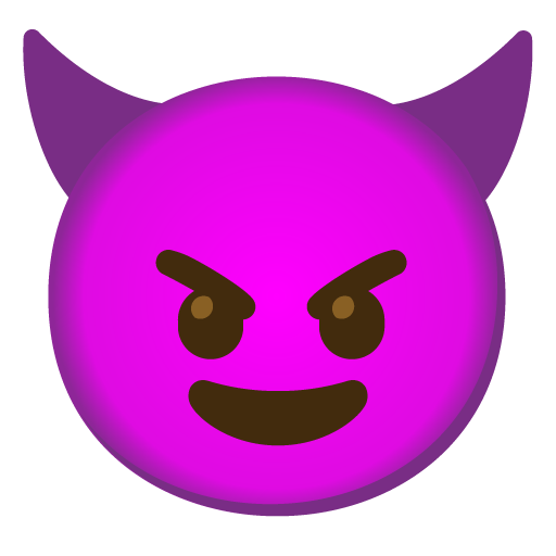 smiling face with horns emoji artwork