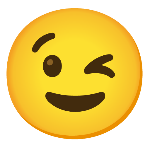 winking face emoji artwork