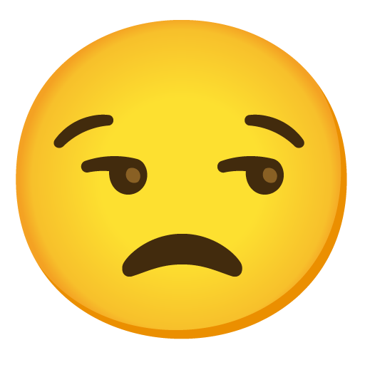 unamused face emoji artwork