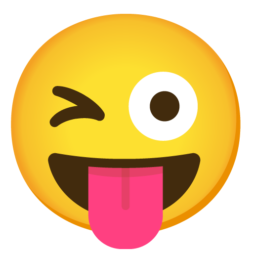 winking face with tongue emoji artwork