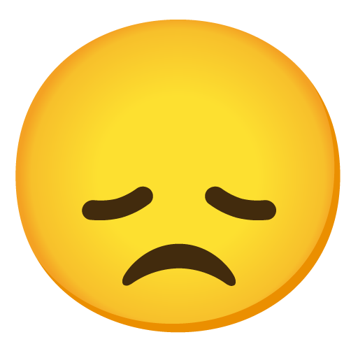disappointed face emoji artwork
