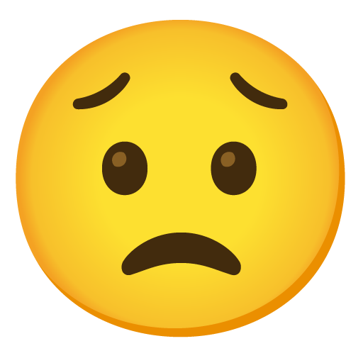 faccina preoccupata