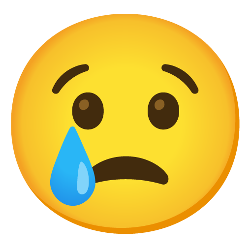 crying face emoji artwork
