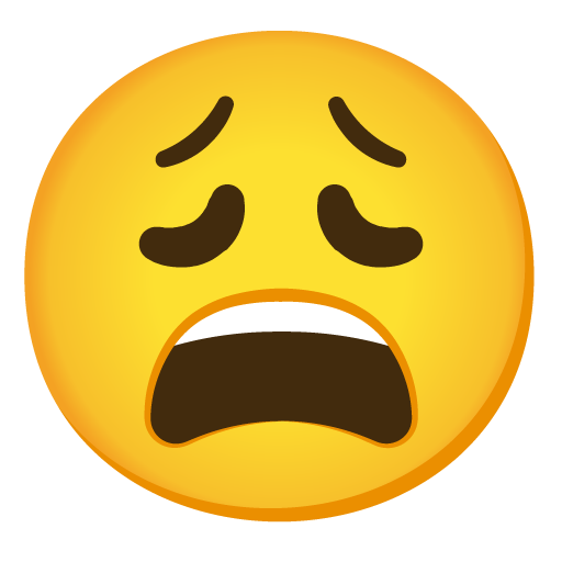 weary face emoji artwork