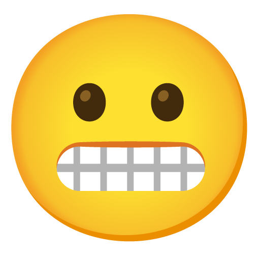 grimacing face emoji artwork