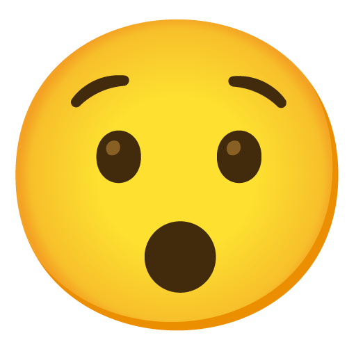hushed face emoji artwork