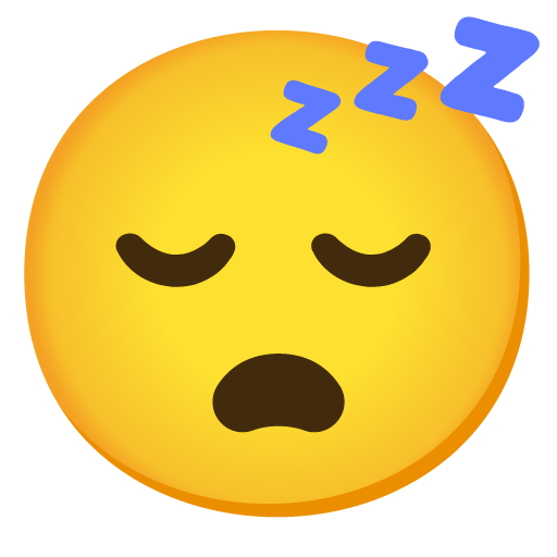 sleeping face emoji artwork
