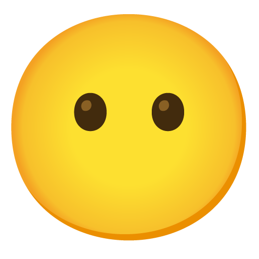 face without mouth emoji artwork