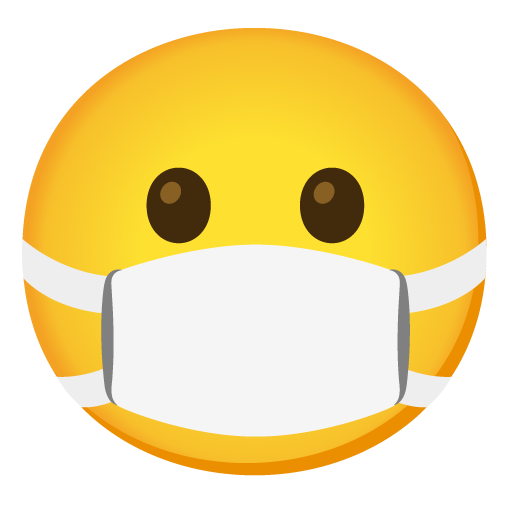 face with medical mask
