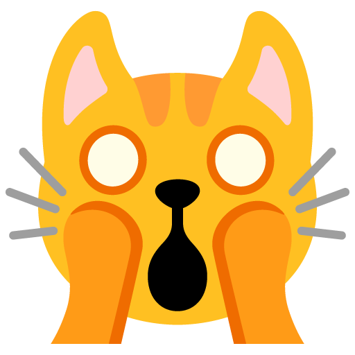 gatto esterrefatto