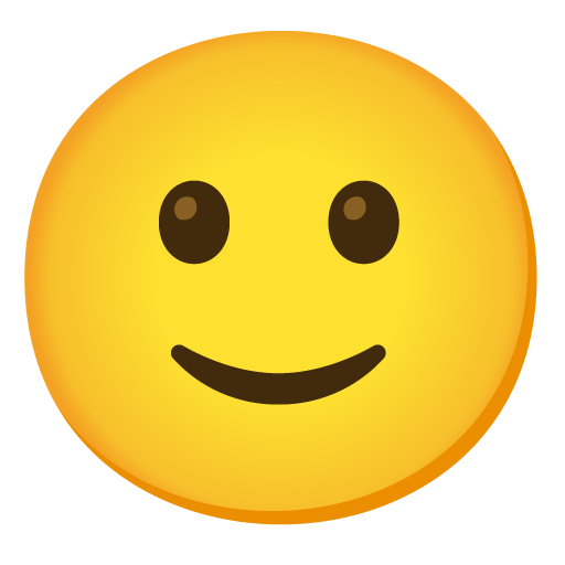 slightly smiling face emoji artwork