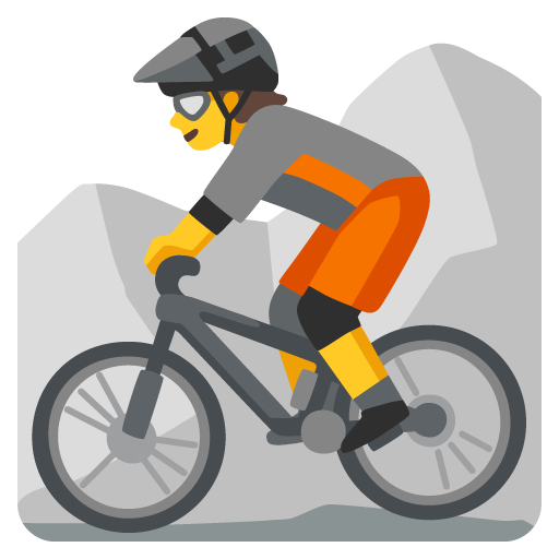 ciclista di mountain bike