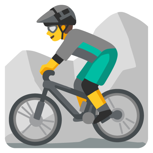 ciclista uomo di mountain bike