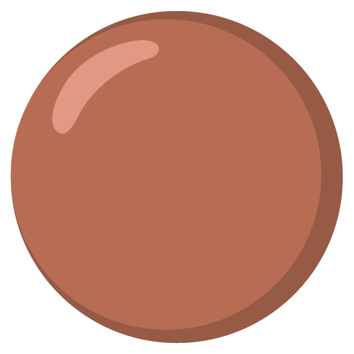brązowe koło