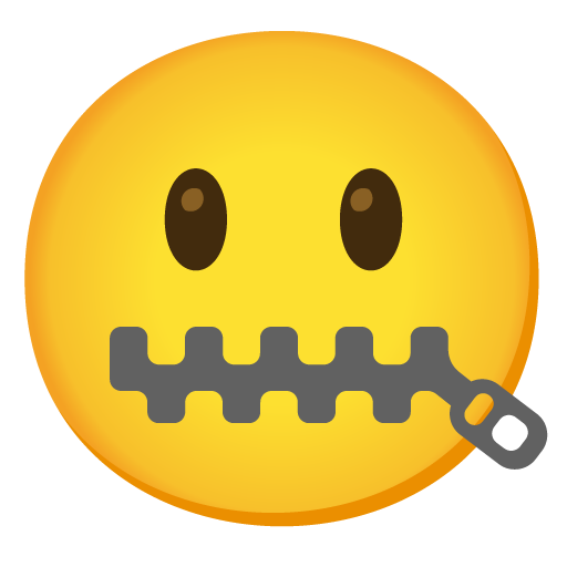 zipper-mouth face