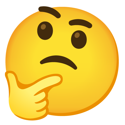 thinking face emoji artwork