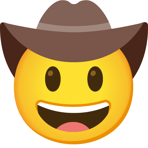 cowboy hat face emoji artwork