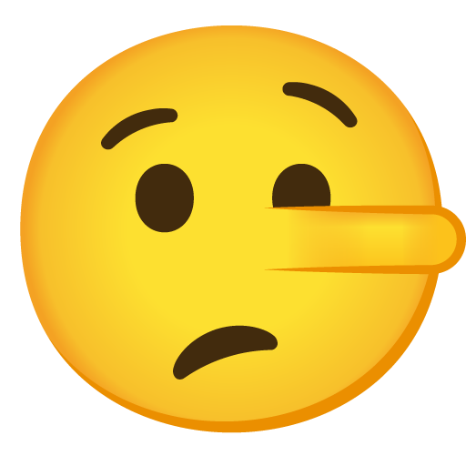 lying face