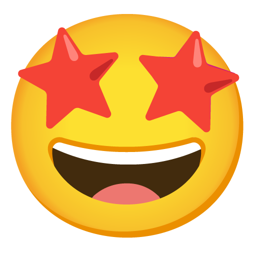 star-struck emoji artwork