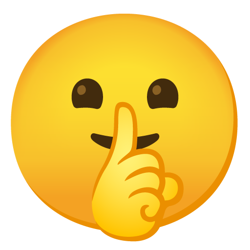 shushing face emoji artwork