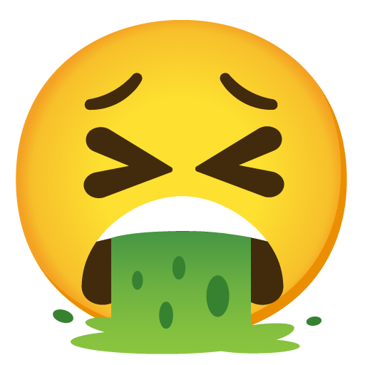 faccina che vomita