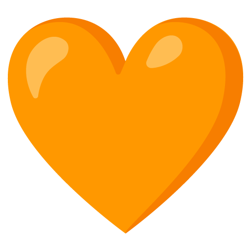 cuore arancione