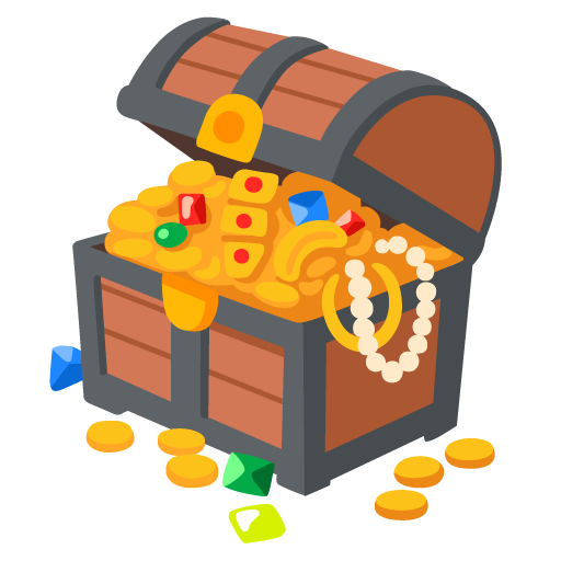 treasure chest emoji artwork
