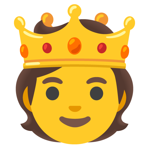 persona con corona