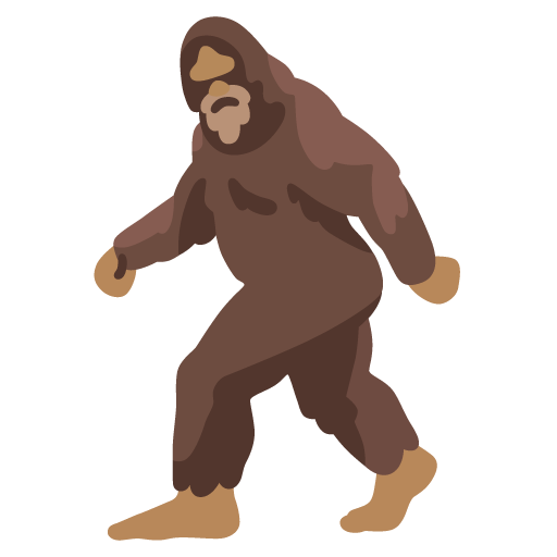 hairy creature emoji artwork
