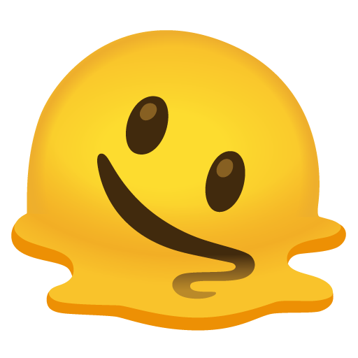 melting face emoji artwork