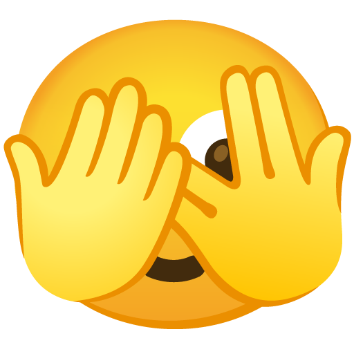 face with peeking eye emoji artwork