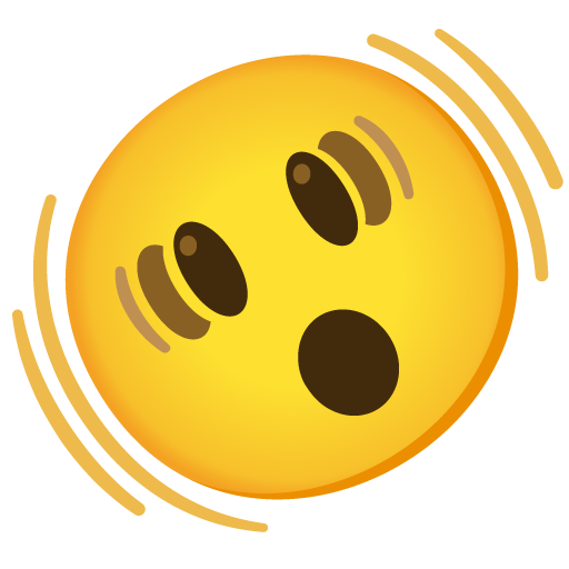 shaking face emoji artwork