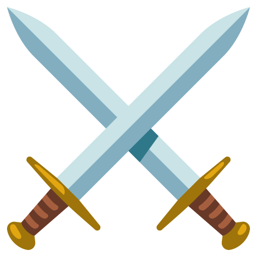 spade incrociate