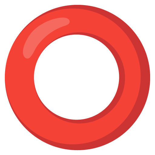 stor rød cirkel