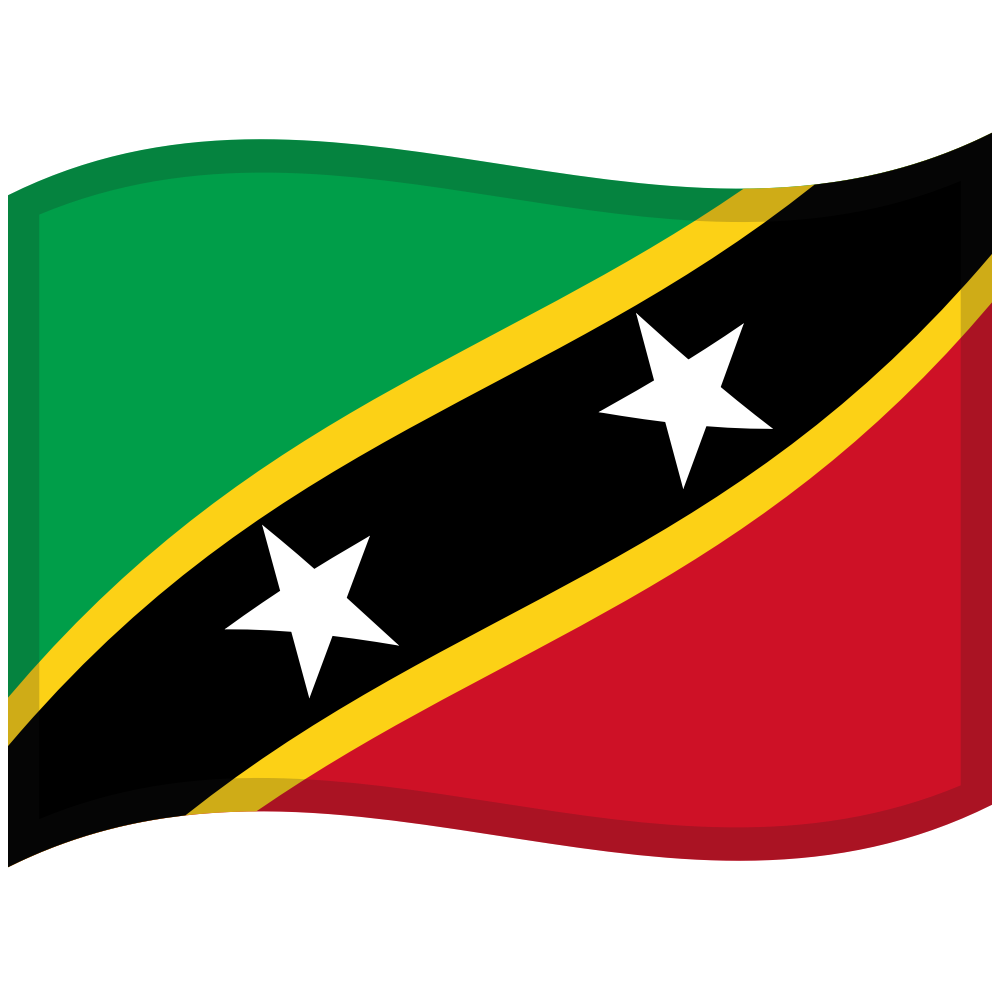 zászló: Saint Kitts és Nevis