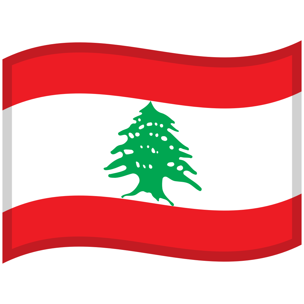 zászló: Libanon