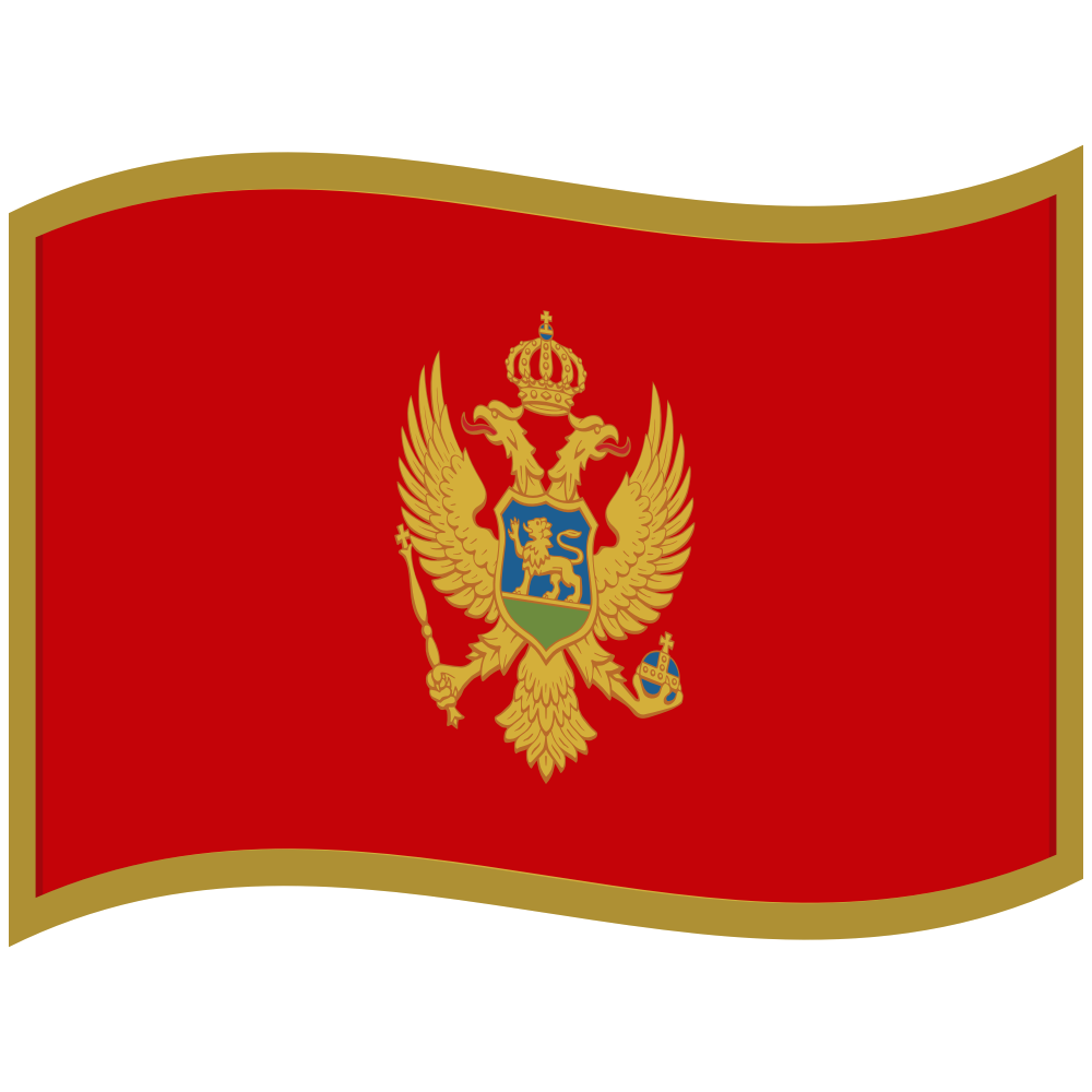 zászló: Montenegró